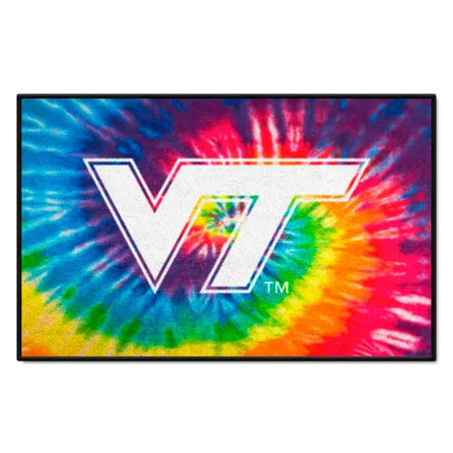 Fan Mats Virginia Tech Hokies Tie Dye Starter Mat Accent Rug - 19In. X 30In.