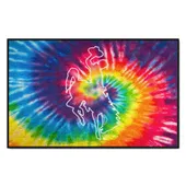 Fan Mats Wyoming Cowboys Tie Dye Starter Mat Accent Rug - 19In. X 30In.