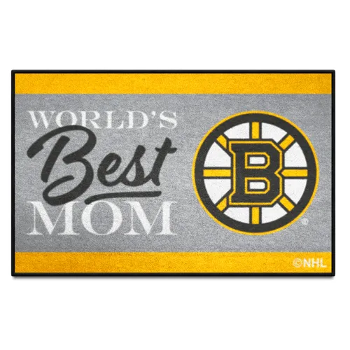 Fan Mats Boston Bruins World's Best Mom Starter Mat Accent Rug - 19In. X 30In.