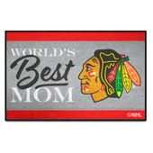 Fan Mats Chicago Blackhawks World's Best Mom Starter Mat Accent Rug - 19In. X 30In.