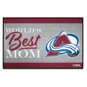 Fan Mats Colorado Avalanche World's Best Mom Starter Mat Accent Rug - 19In. X 30In.