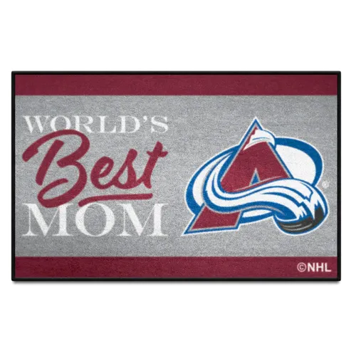 Fan Mats Colorado Avalanche World's Best Mom Starter Mat Accent Rug - 19In. X 30In.