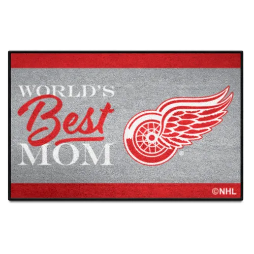 Fan Mats Detroit Red Wings World's Best Mom Starter Mat Accent Rug - 19In. X 30In.