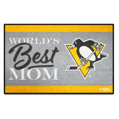 Fan Mats Pittsburgh Penguins World's Best Mom Starter Mat Accent Rug - 19In. X 30In.