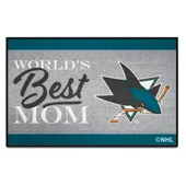 Fan Mats San Jose Sharks World's Best Mom Starter Mat Accent Rug - 19In. X 30In.