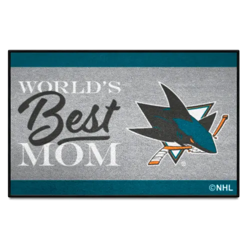 Fan Mats San Jose Sharks World's Best Mom Starter Mat Accent Rug - 19In. X 30In.