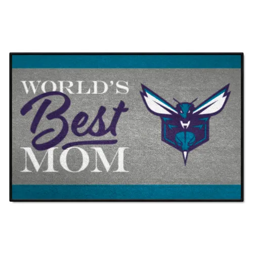 Fan Mats Charlotte Hornets World's Best Mom Starter Mat Accent Rug - 19In. X 30In.