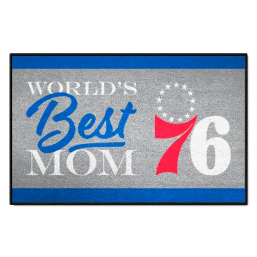 Fan Mats Philadelphia 76Ers World's Best Mom Starter Mat Accent Rug - 19In. X 30In.