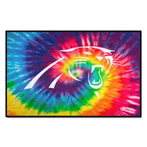 Fan Mats Carolina Panthers Tie Dye Starter Mat Accent Rug - 19In. X 30In.