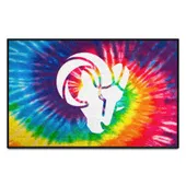 Fan Mats Los Angeles Rams Tie Dye Starter Mat Accent Rug - 19In. X 30In.