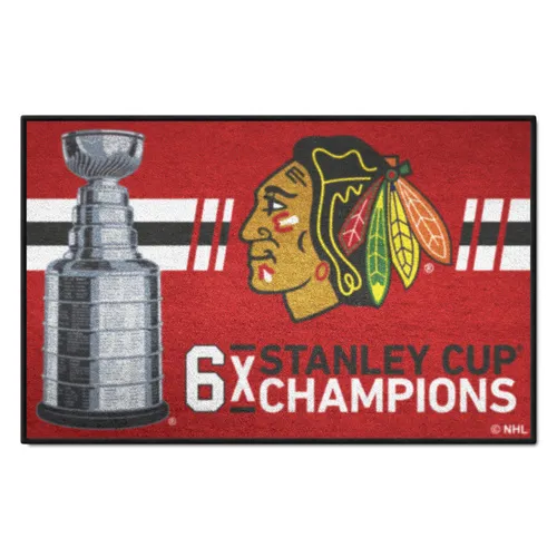 Fan Mats Chicago Blackhawks Dynasty Starter Mat Accent Rug - 19In. X 30In.