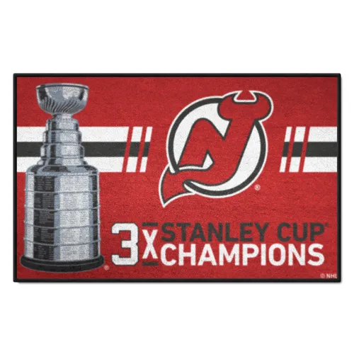 Fan Mats New Jersey Devils Dynasty Starter Mat Accent Rug - 19In. X 30In.