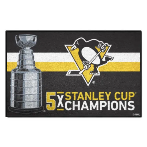 Fan Mats Pittsburgh Penguins Dynasty Starter Mat Accent Rug - 19In. X 30In.