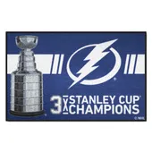 Fan Mats Tampa Bay Lightning Dynasty Starter Mat Accent Rug - 19In. X 30In.