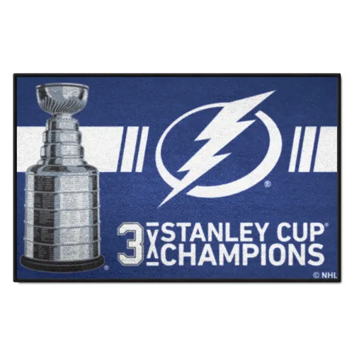 Fan Mats Tampa Bay Lightning Dynasty Starter Mat Accent Rug - 19In. X 30In.