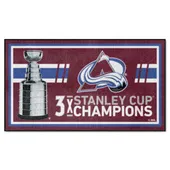 Fan Mats Colorado Avalanche Dynasty 3Ft. X 5Ft. Plush Area Rug