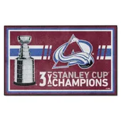 Fan Mats Colorado Avalanche Dynasty 4Ft. X 6Ft. Plush Area Rug