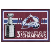 Fan Mats Colorado Avalanche Dynasty 5Ft. X 8Ft. Plush Area Rug