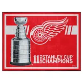 Fan Mats Detroit Red Wings Dynasty 8Ft. X 10Ft. Plush Area Rug