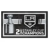 Fan Mats Los Angeles Kings Dynasty 3Ft. X 5Ft. Plush Area Rug