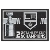 Fan Mats Los Angeles Kings Dynasty 5Ft. X 8Ft. Plush Area Rug