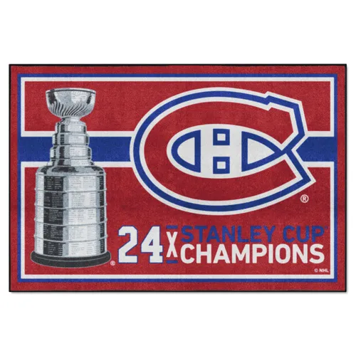 Fan Mats Montreal Canadiens Dynasty 5Ft. X 8Ft. Plush Area Rug