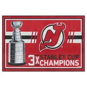 Fan Mats New Jersey Devils Dynasty 5Ft. X 8Ft. Plush Area Rug