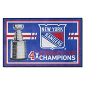 Fan Mats New York Rangers Dynasty 4Ft. X 6Ft. Plush Area Rug