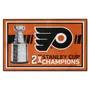 Fan Mats Philadelphia Flyers Dynasty 4Ft. X 6Ft. Plush Area Rug