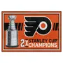 Fan Mats Philadelphia Flyers Dynasty 5Ft. X 8Ft. Plush Area Rug