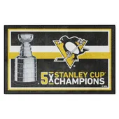 Fan Mats Pittsburgh Penguins Dynasty 4Ft. X 6Ft. Plush Area Rug