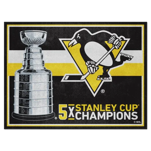 Fan Mats Pittsburgh Penguins Dynasty 8Ft. X 10Ft. Plush Area Rug