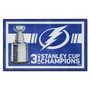 Fan Mats Tampa Bay Lightning Dynasty 4Ft. X 6Ft. Plush Area Rug