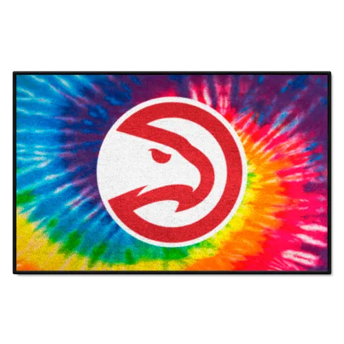 Fan Mats Atlanta Hawks Tie Dye Starter Mat Accent Rug - 19In. X 30In.