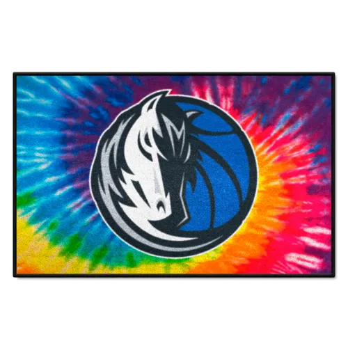 Fan Mats Dallas Mavericks Tie Dye Starter Mat Accent Rug - 19In. X 30In.