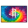 Fan Mats Houston Rockets Tie Dye Starter Mat Accent Rug - 19In. X 30In.