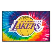 Fan Mats Los Angeles Lakers Tie Dye Starter Mat Accent Rug - 19In. X 30In.