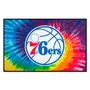 Fan Mats Philadelphia 76Ers Tie Dye Starter Mat Accent Rug - 19In. X 30In.