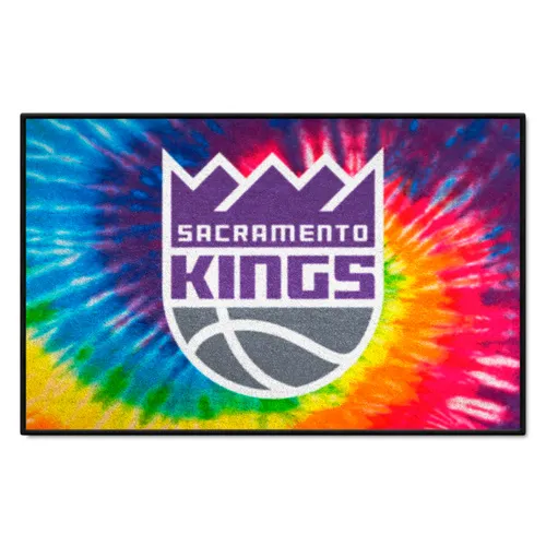 Fan Mats Sacramento Kings Tie Dye Starter Mat Accent Rug - 19In. X 30In.