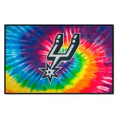 Fan Mats San Antonio Spurs Tie Dye Starter Mat Accent Rug - 19In. X 30In.