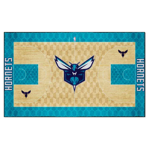 Fan Mats Charlotte Hornets 6 Ft. X 10 Ft. Plush Area Rug