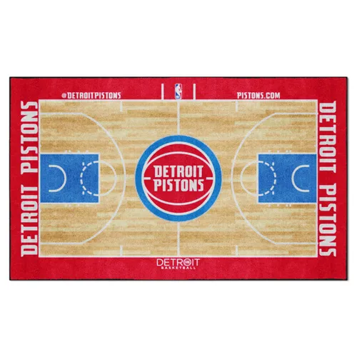 Fan Mats Detroit Pistons 6 Ft. X 10 Ft. Plush Area Rug