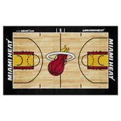 Fan Mats Miami Heat 6 Ft. X 10 Ft. Plush Area Rug