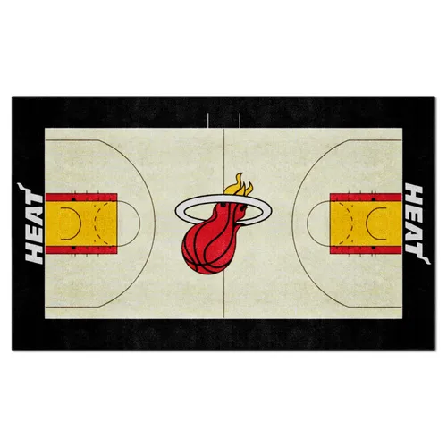 Fan Mats Miami Heat 6 Ft. X 10 Ft. Plush Area Rug