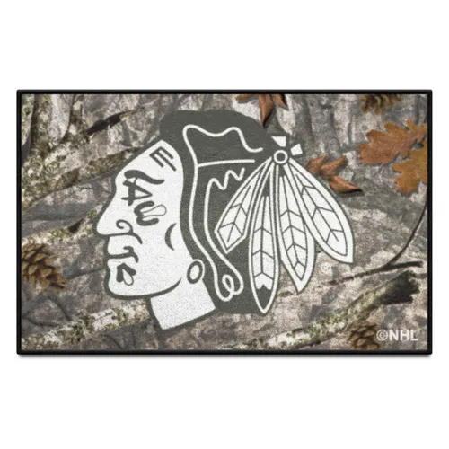 Fan Mats Chicago Blackhawks Camo Starter Mat Accent Rug - 19In. X 30In.