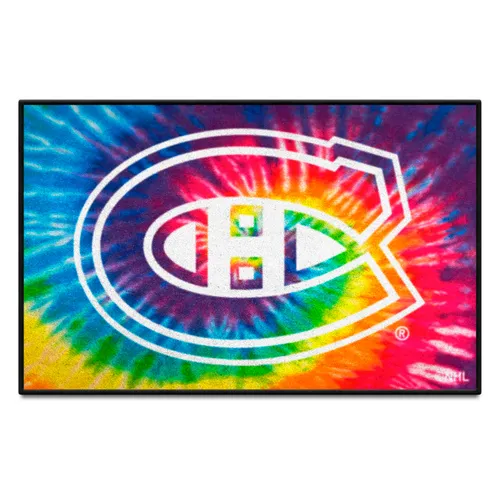 Fan Mats Montreal Canadiens Tie Dye Starter Mat Accent Rug - 19In. X 30In.