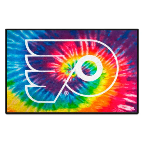 Fan Mats Philadelphia Flyers Tie Dye Starter Mat Accent Rug - 19In. X 30In.