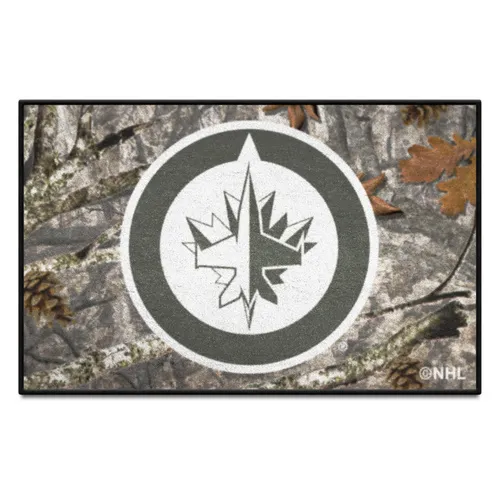 Fan Mats Winnipeg Jets Camo Starter Mat Accent Rug - 19In. X 30In.