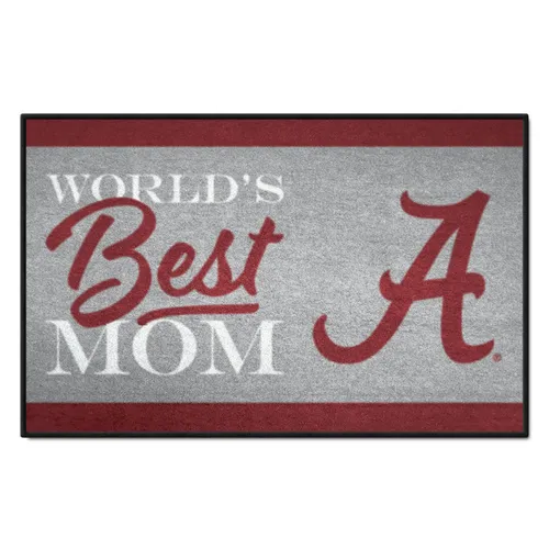 Fan Mats Alabama Crimson Tide World's Best Mom Starter Mat Accent Rug - 19In. X 30In.