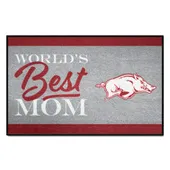 Fan Mats Arkansas Razorbacks World's Best Mom Starter Mat Accent Rug - 19In. X 30In.